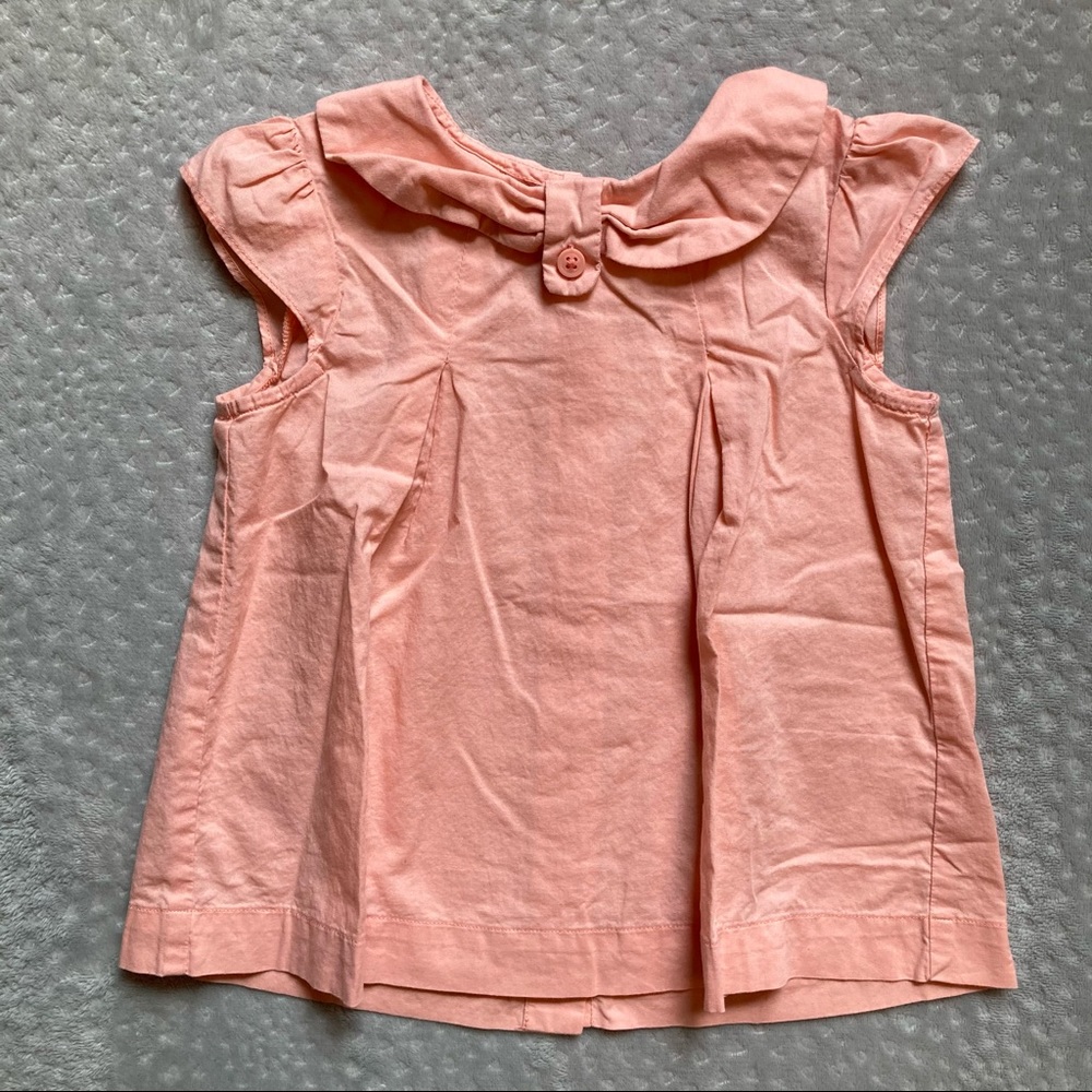 Janie and Jack Ruffled Sleeveless Coral Top!